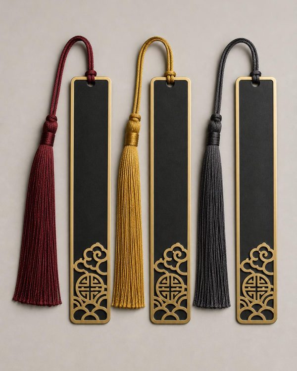 Brass Tassel Bookmark Set